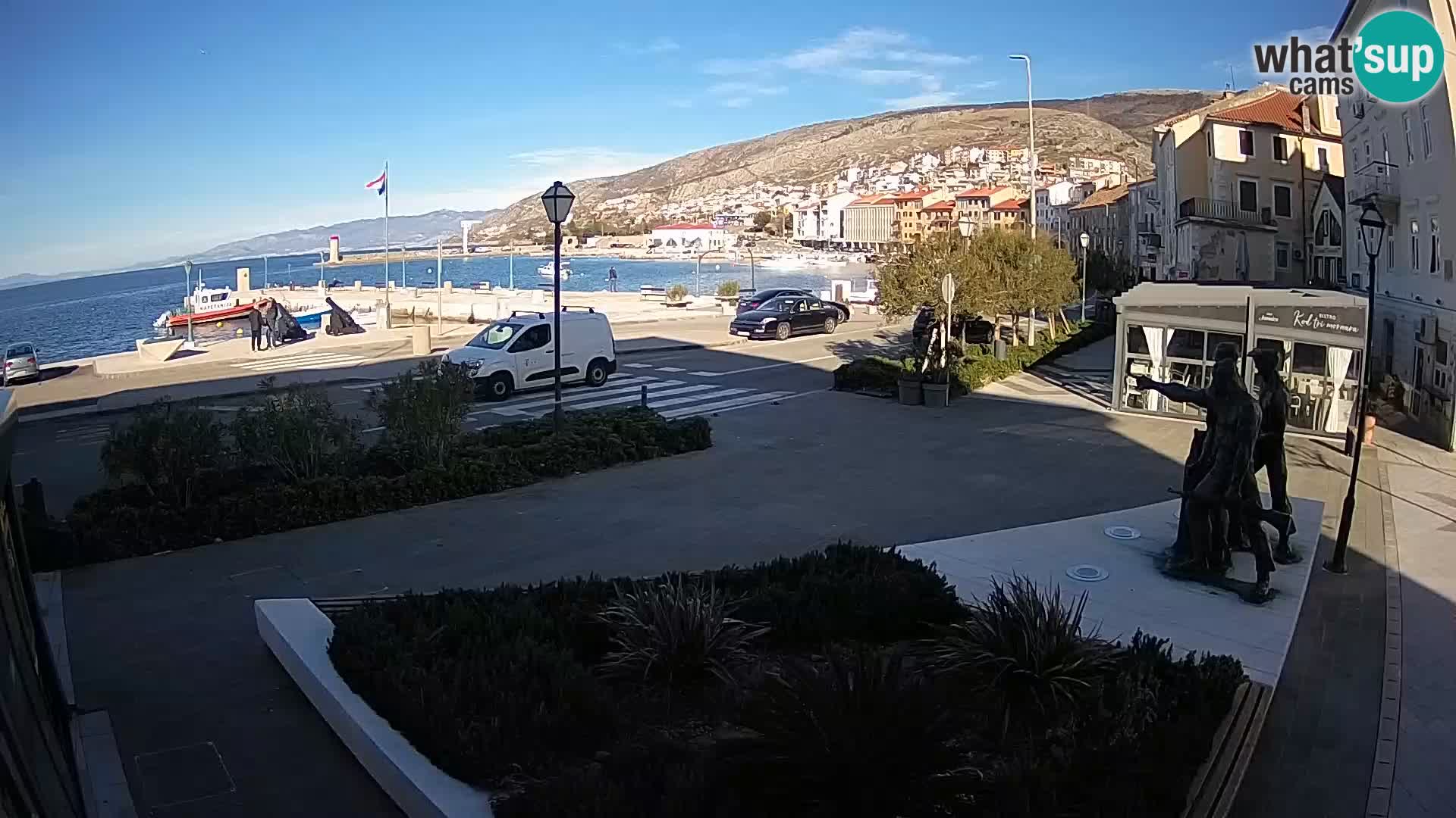 Live-Webcam Senj Riva – direkt am Meer – Kroatien