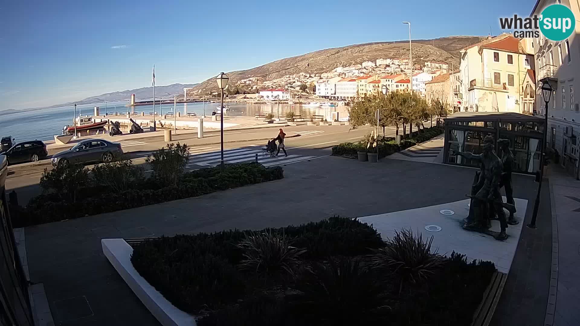 Live webcam Senj riva – fronte mare