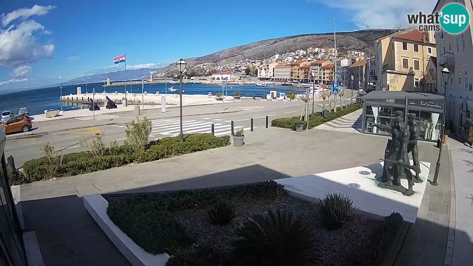 Live webcam Senj riva – fronte mare
