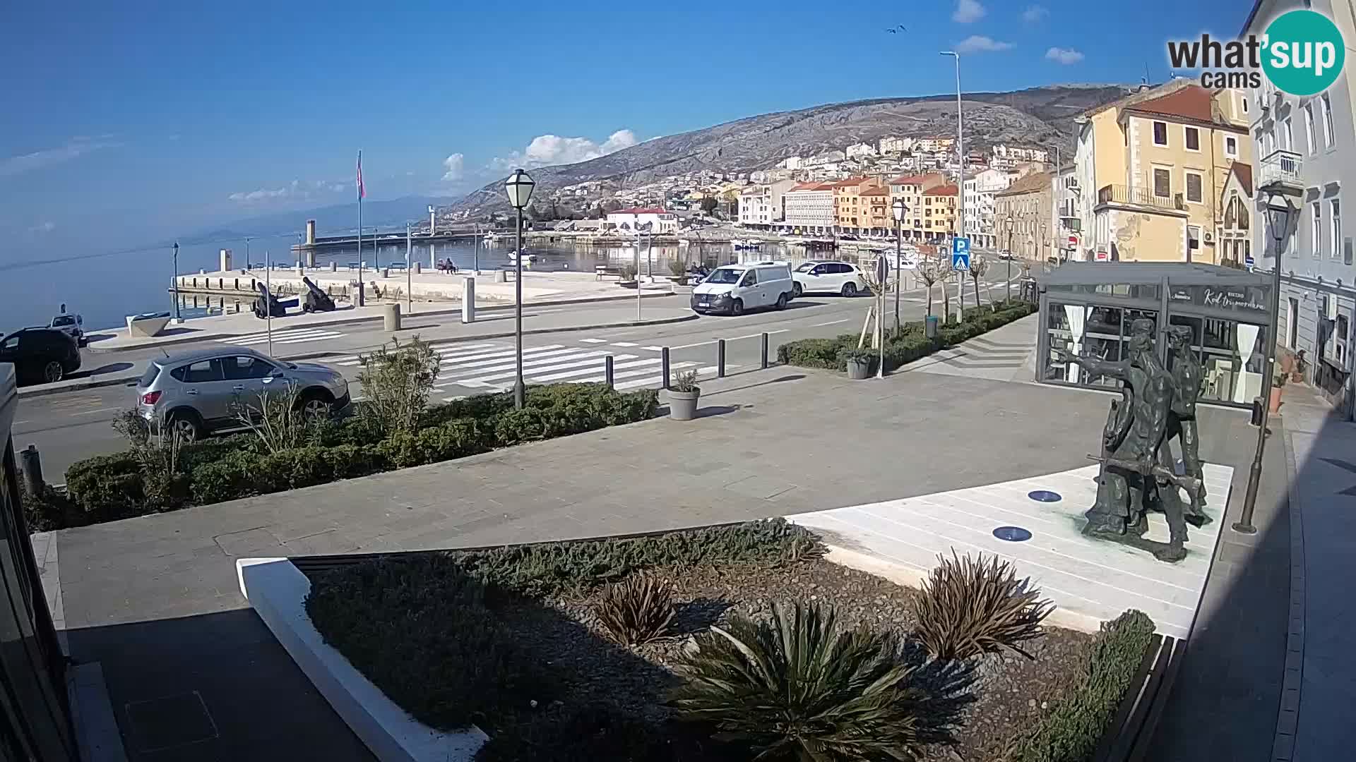 Live webcam Senj riva – seafront – Croatia