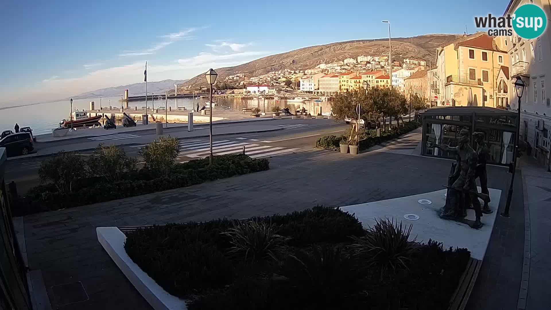 Live-Webcam Senj Riva – direkt am Meer – Kroatien