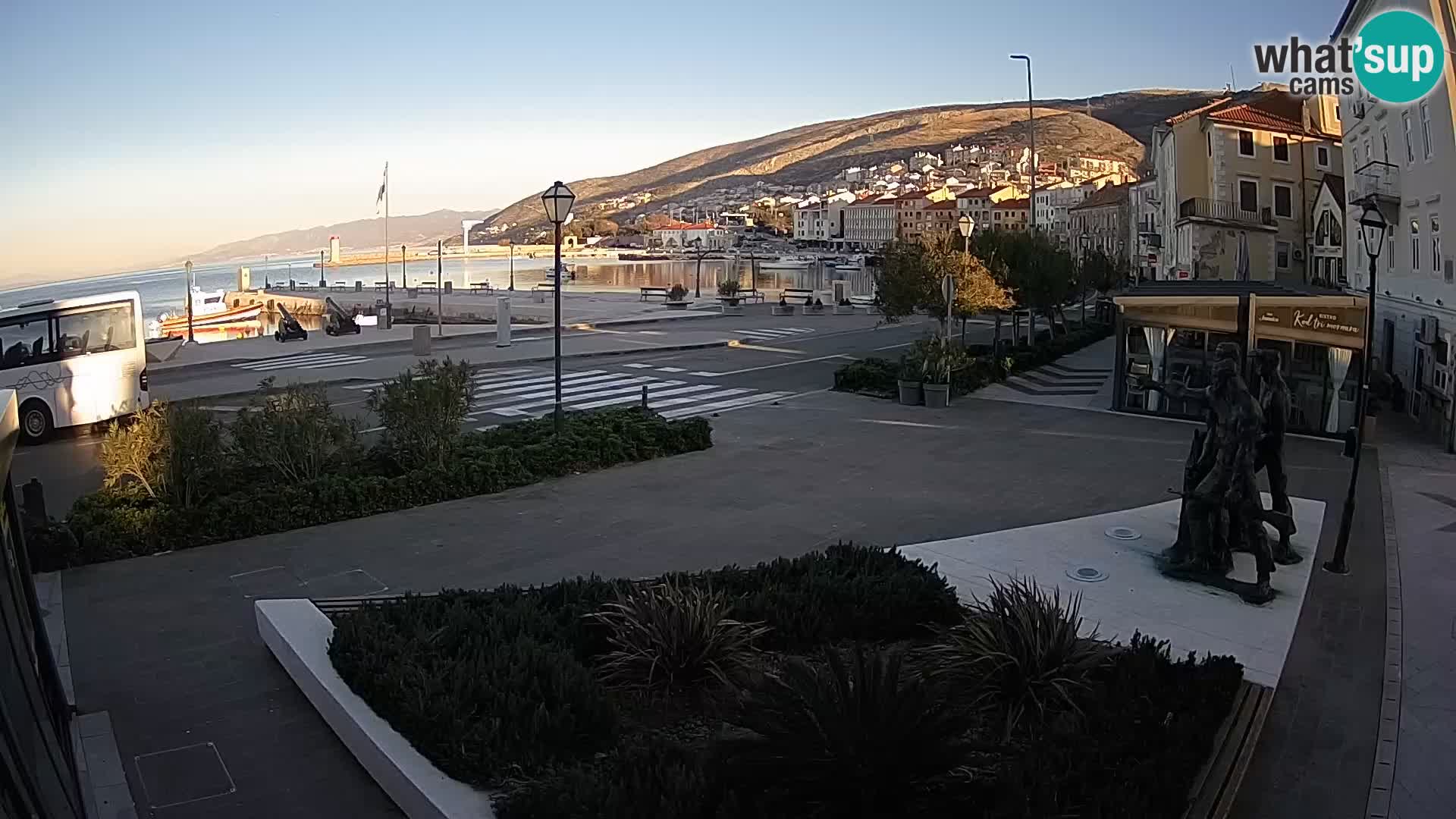 Live-Webcam Senj Riva – direkt am Meer – Kroatien