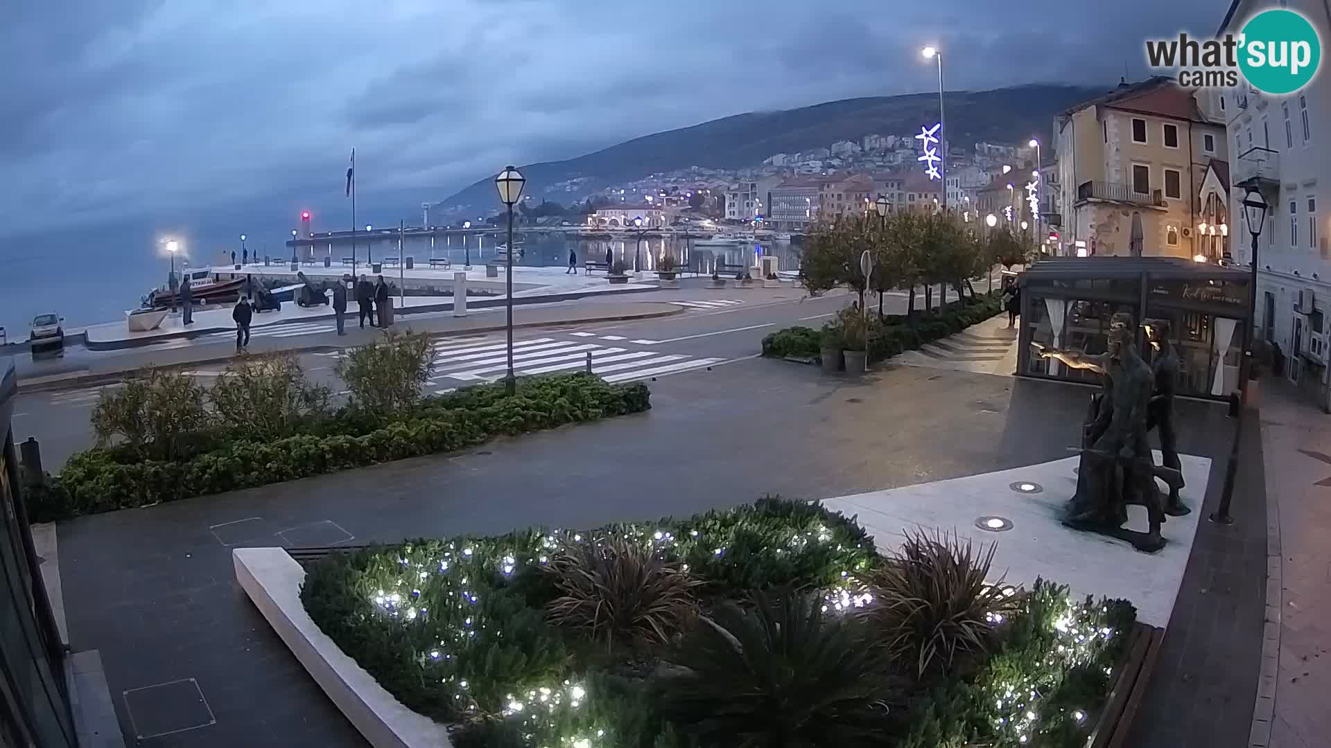 Spletna kamera v živo Senj riva – Hrvaška