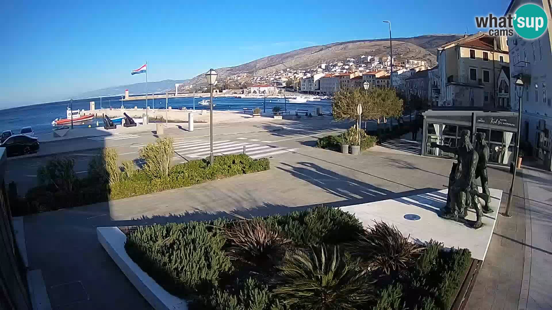 Live-Webcam Senj Riva – direkt am Meer – Kroatien