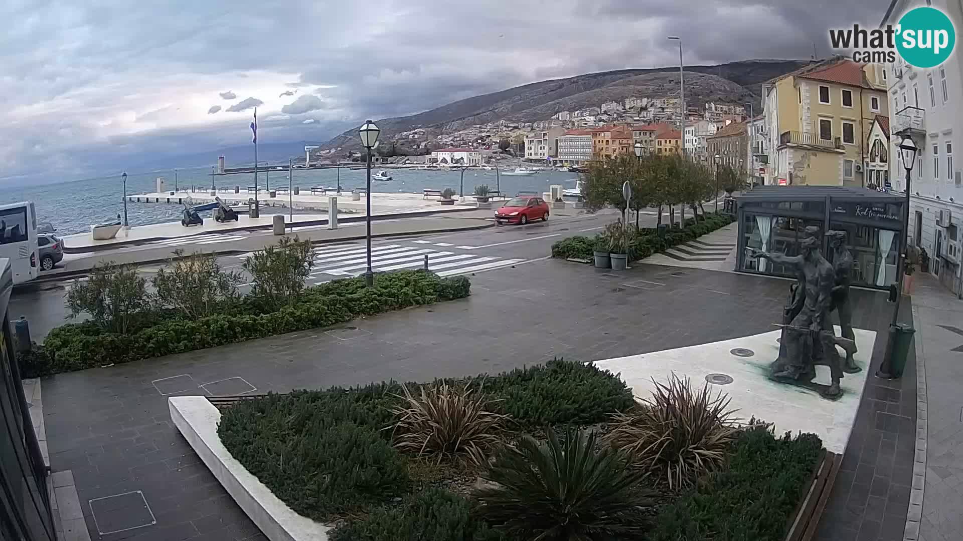 Live-Webcam Senj Riva – direkt am Meer – Kroatien