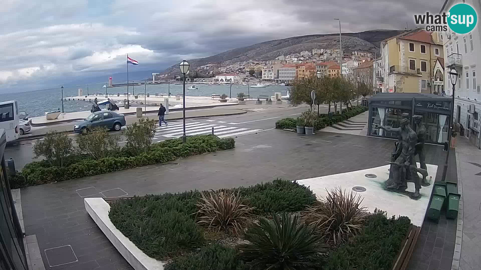 Live-Webcam Senj Riva – direkt am Meer – Kroatien