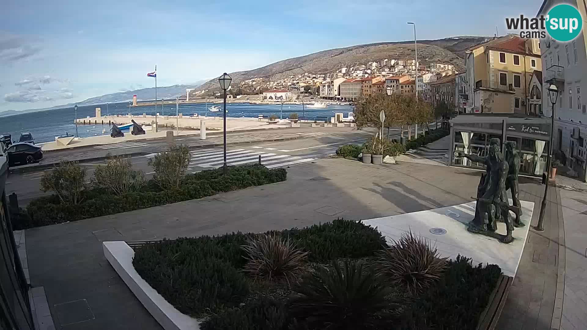 Live webcam Senj riva – seafront – Croatia
