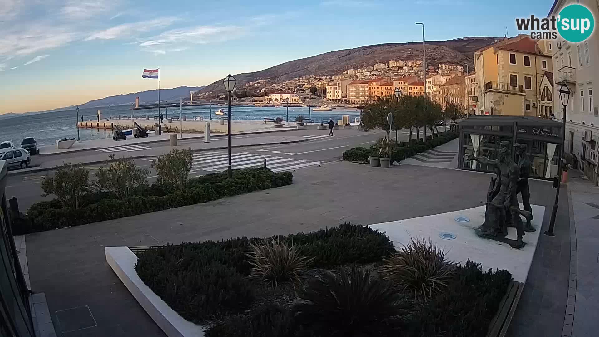 Spletna kamera v živo Senj riva – Hrvaška