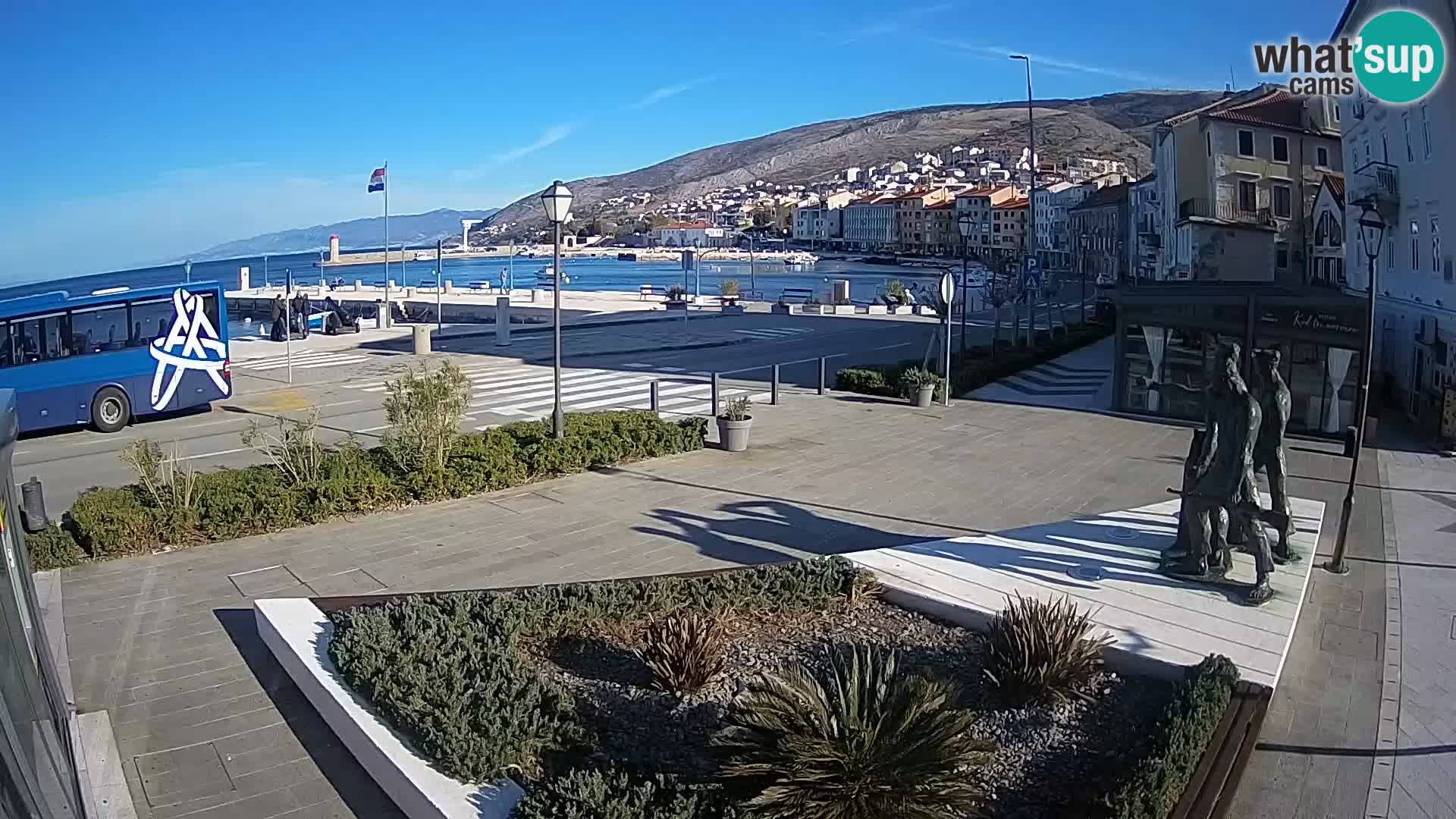Live webcam Senj riva – seafront – Croatia