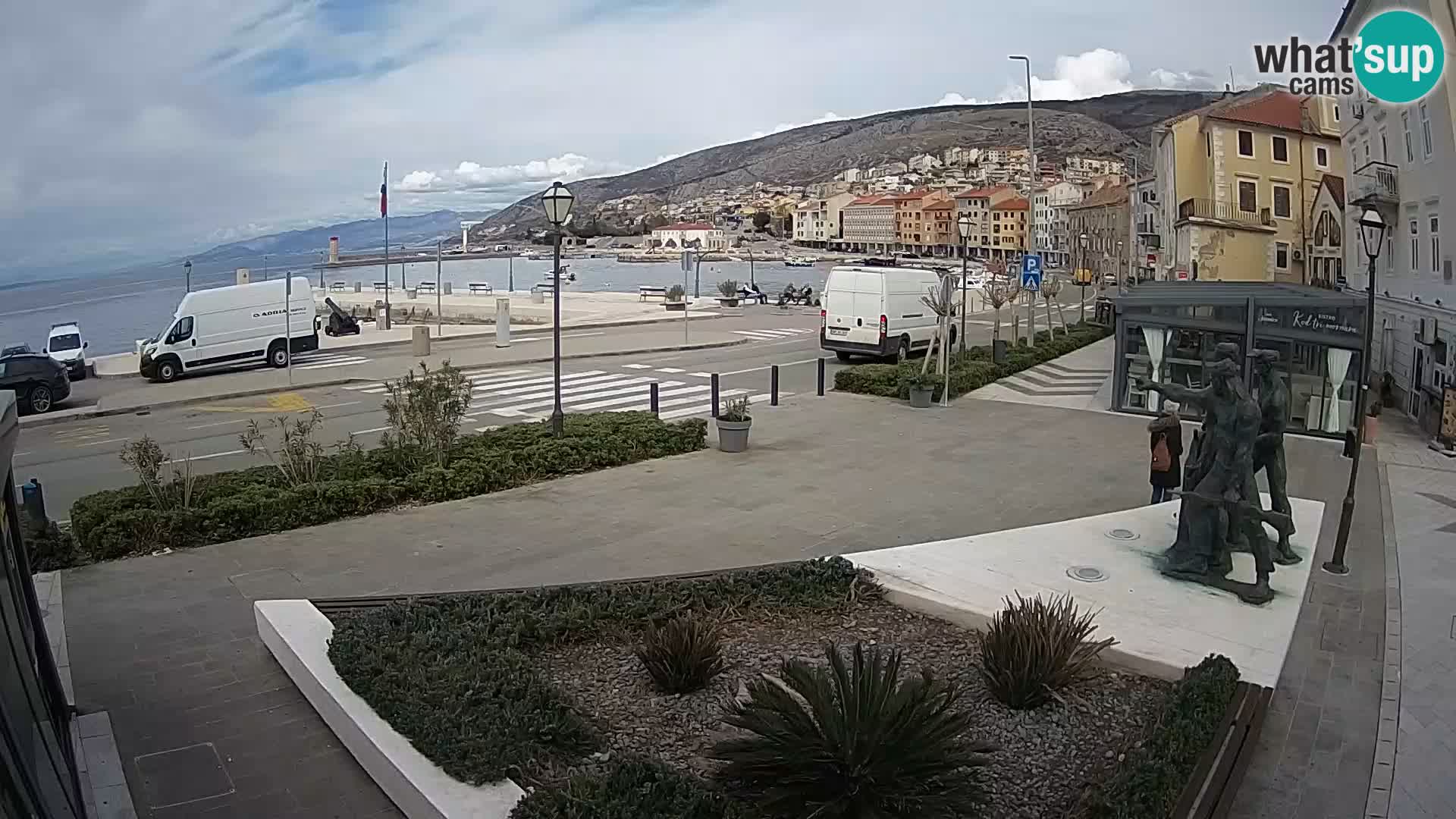 Live webcam Senj riva – seafront – Croatia