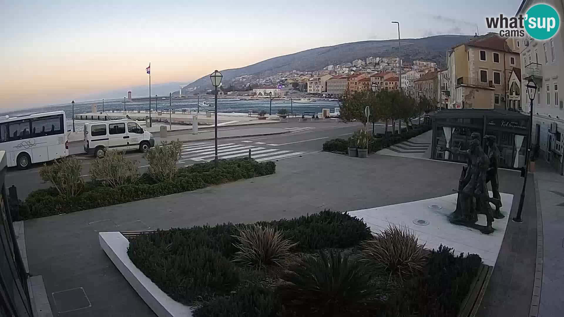 Live webcam Senj riva – seafront – Croatia