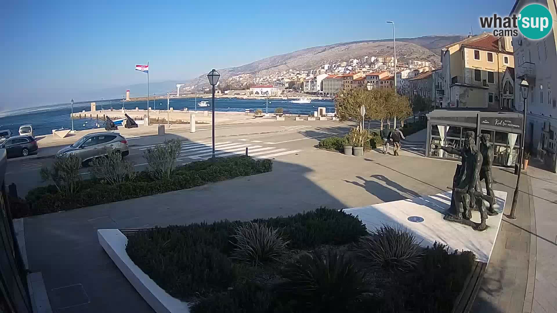 Live webcam Senj riva – seafront – Croatia