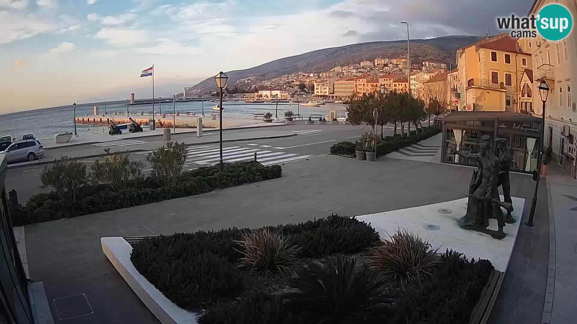 Live-Webcam Senj Riva – direkt am Meer – Kroatien