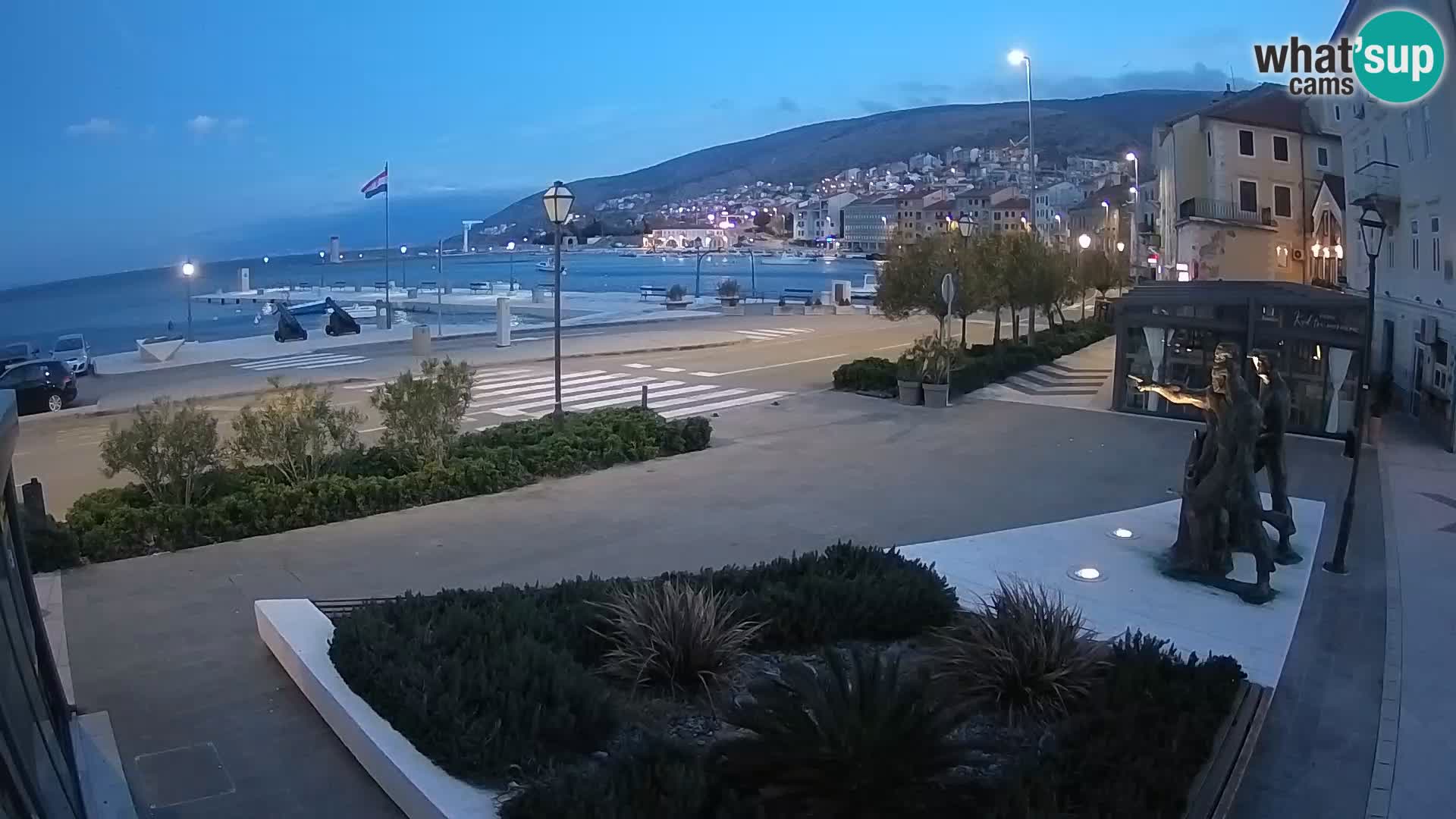 Live webcam Senj riva – fronte mare