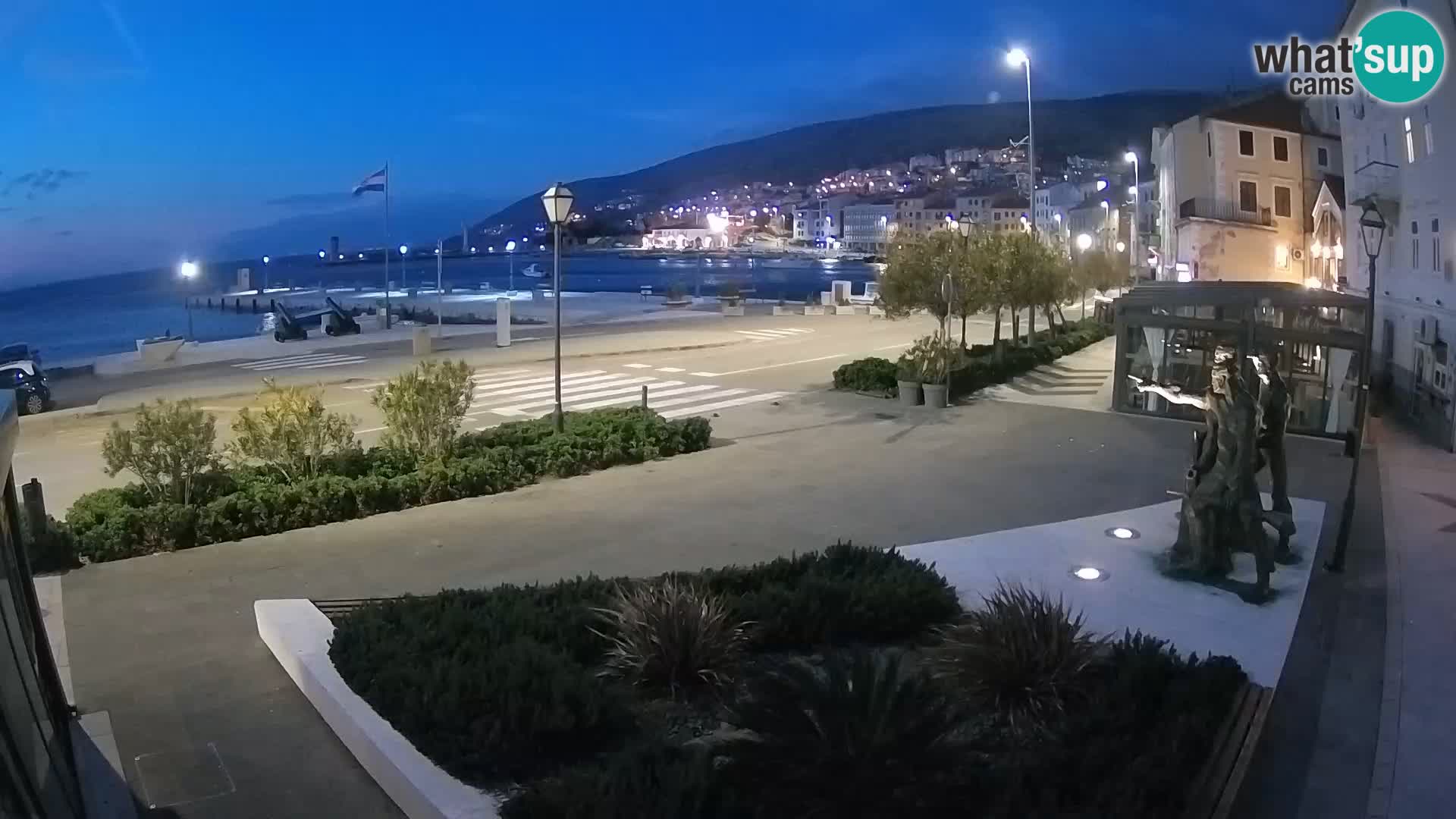 Live webcam Senj riva – seafront – Croatia