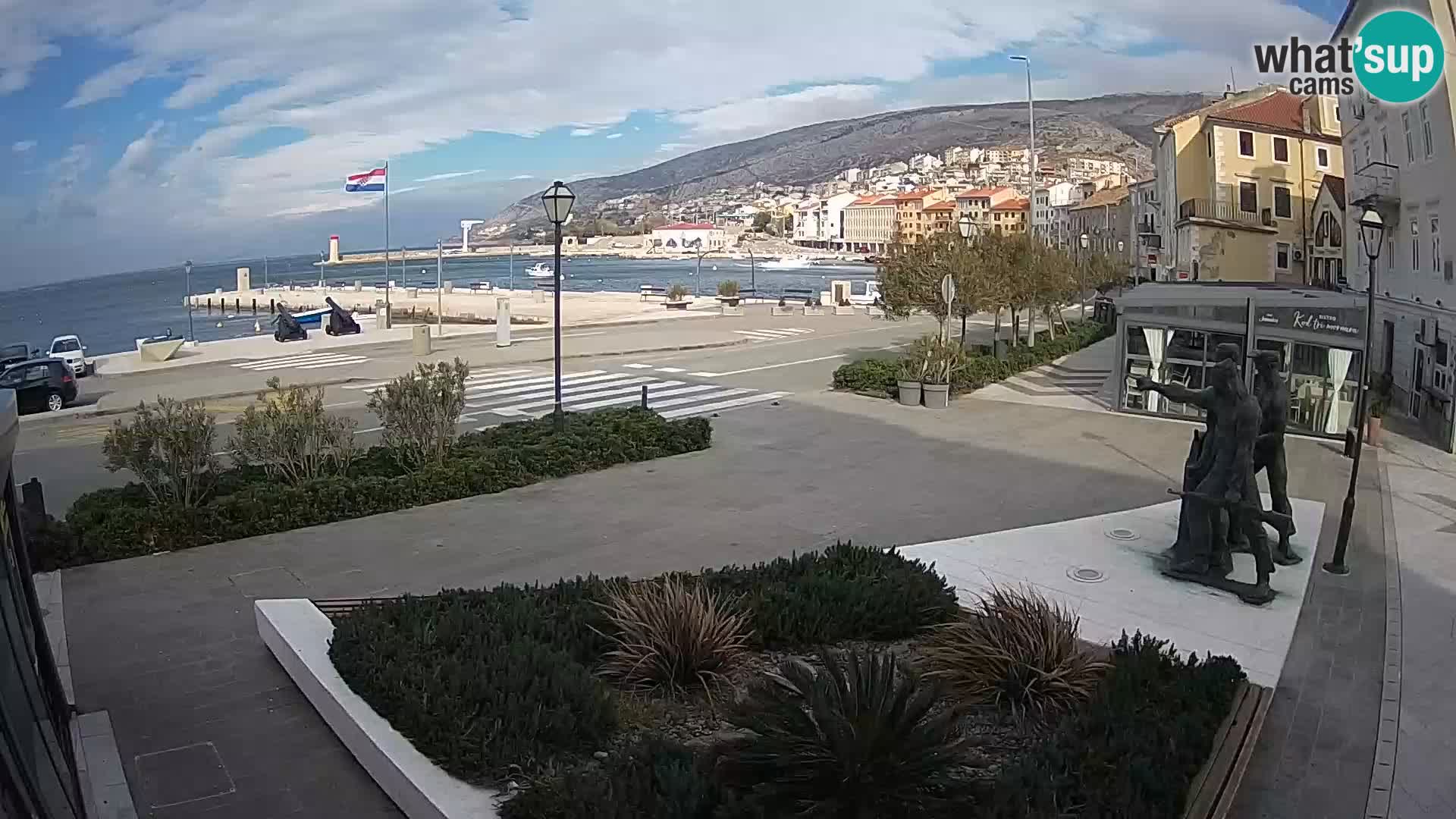 Live webcam Senj riva – seafront – Croatia