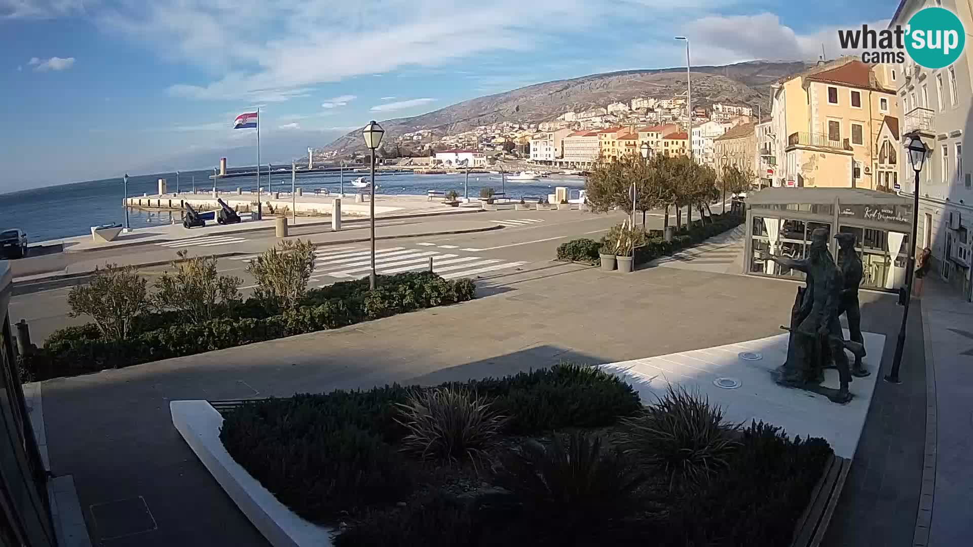 Spletna kamera v živo Senj riva – Hrvaška