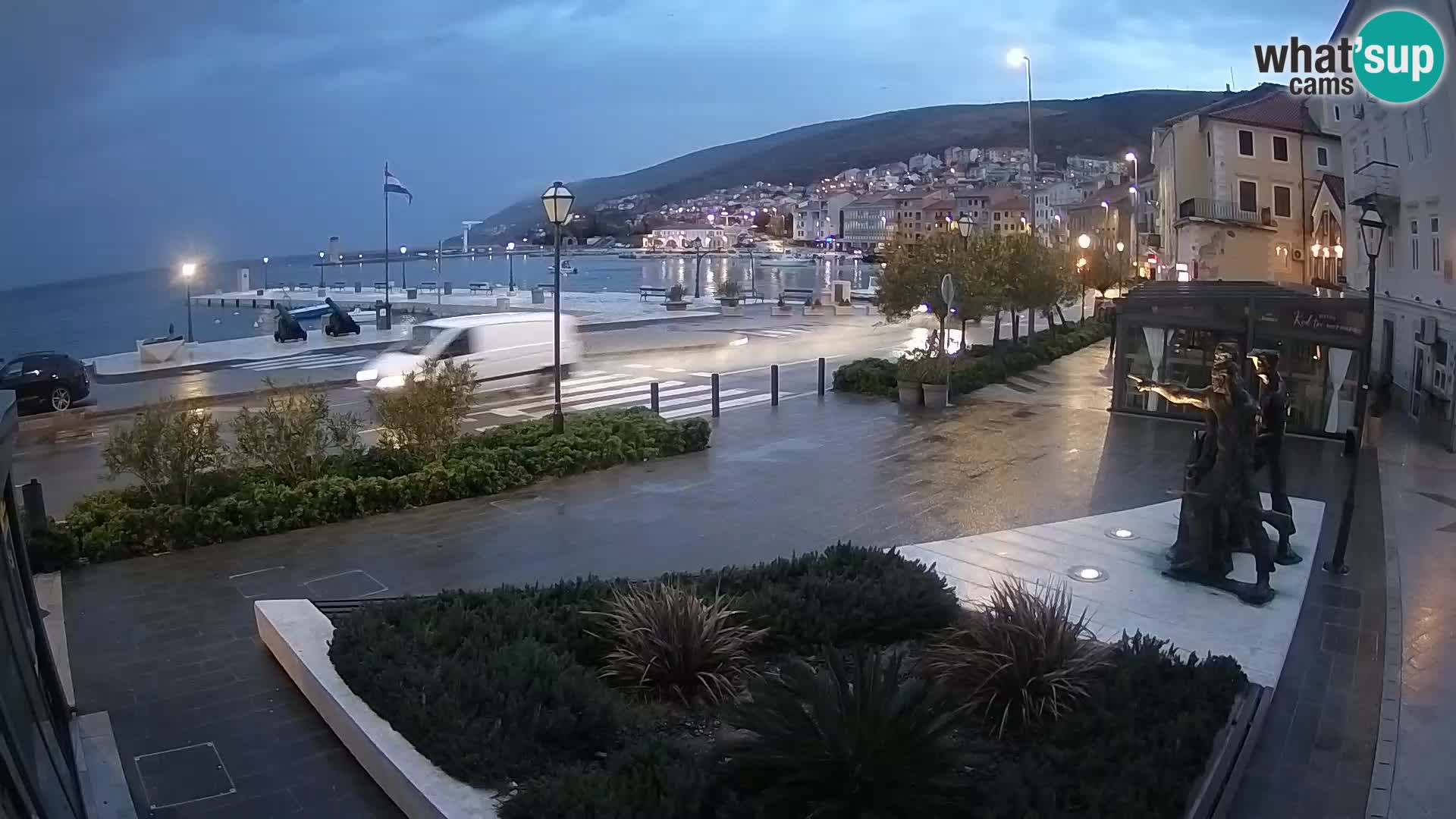 Live-Webcam Senj Riva – direkt am Meer – Kroatien