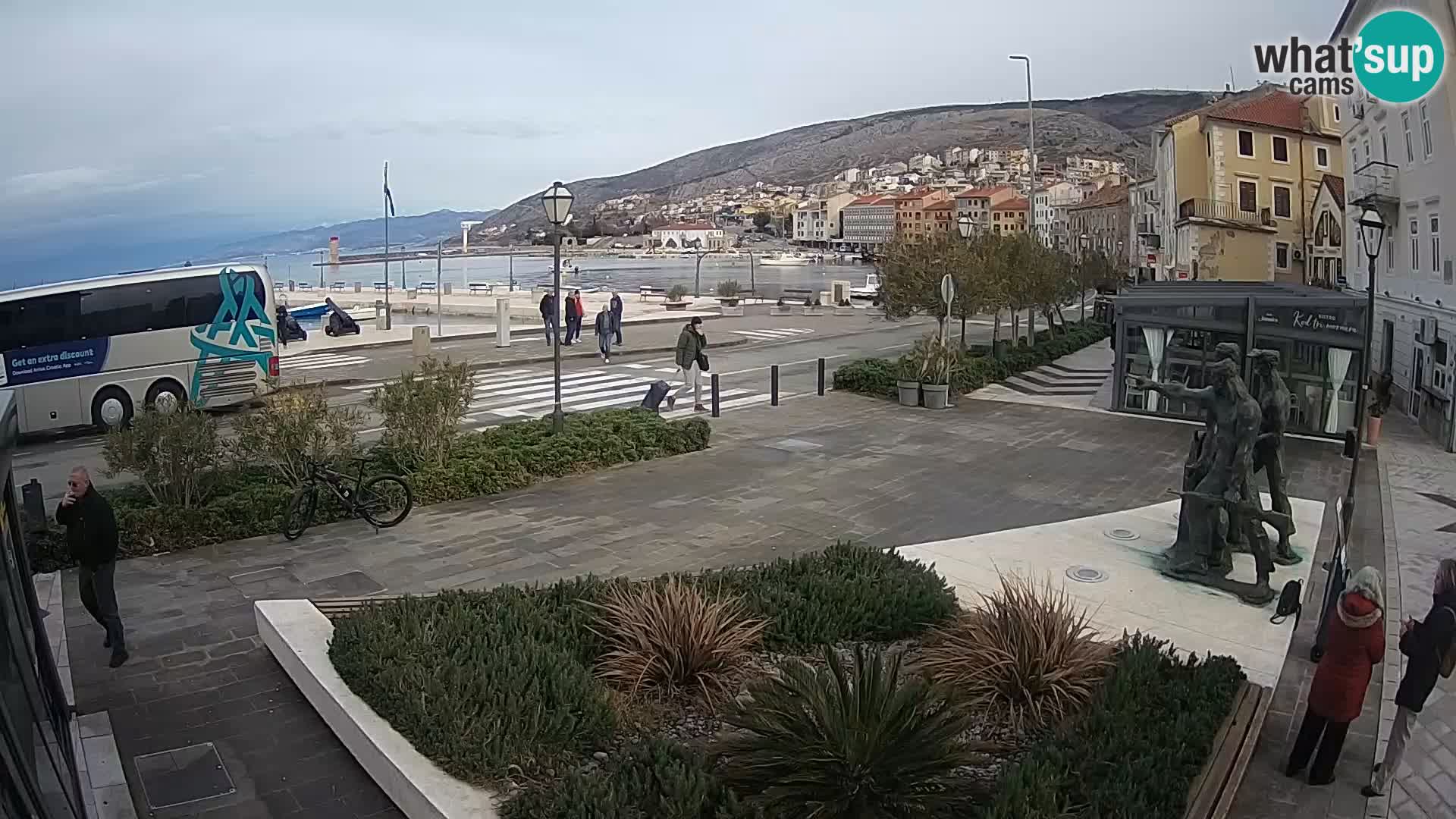 Live webcam Senj riva – fronte mare