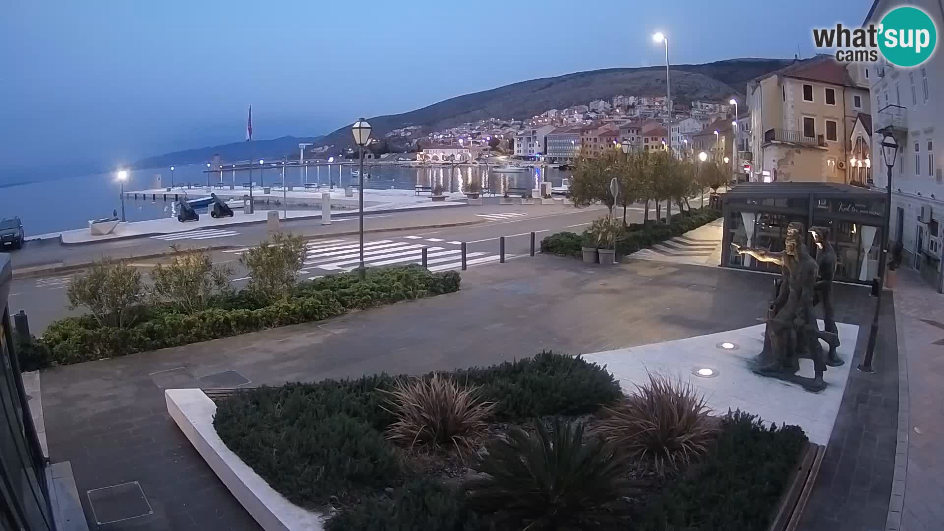 Live webcam Senj riva – fronte mare