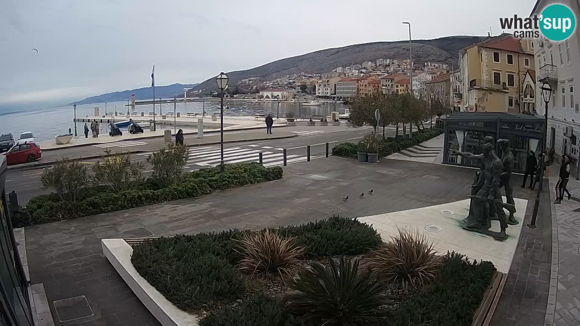 Live webcam Senj riva – seafront – Croatia