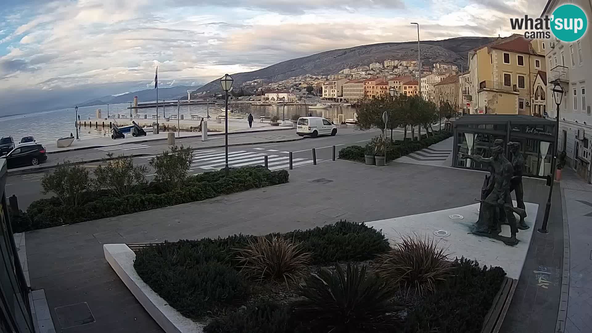Live webcam Senj riva – fronte mare