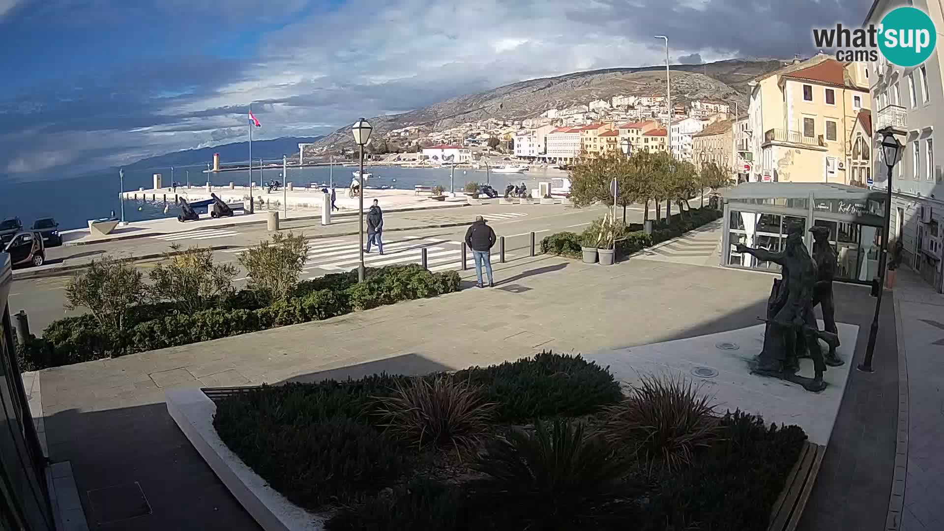 Live webcam Senj riva – seafront – Croatia