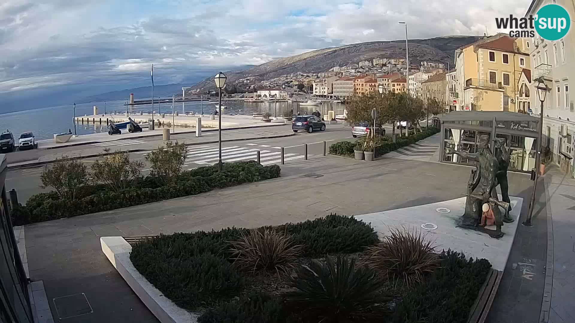 Live webcam Senj riva – seafront – Croatia