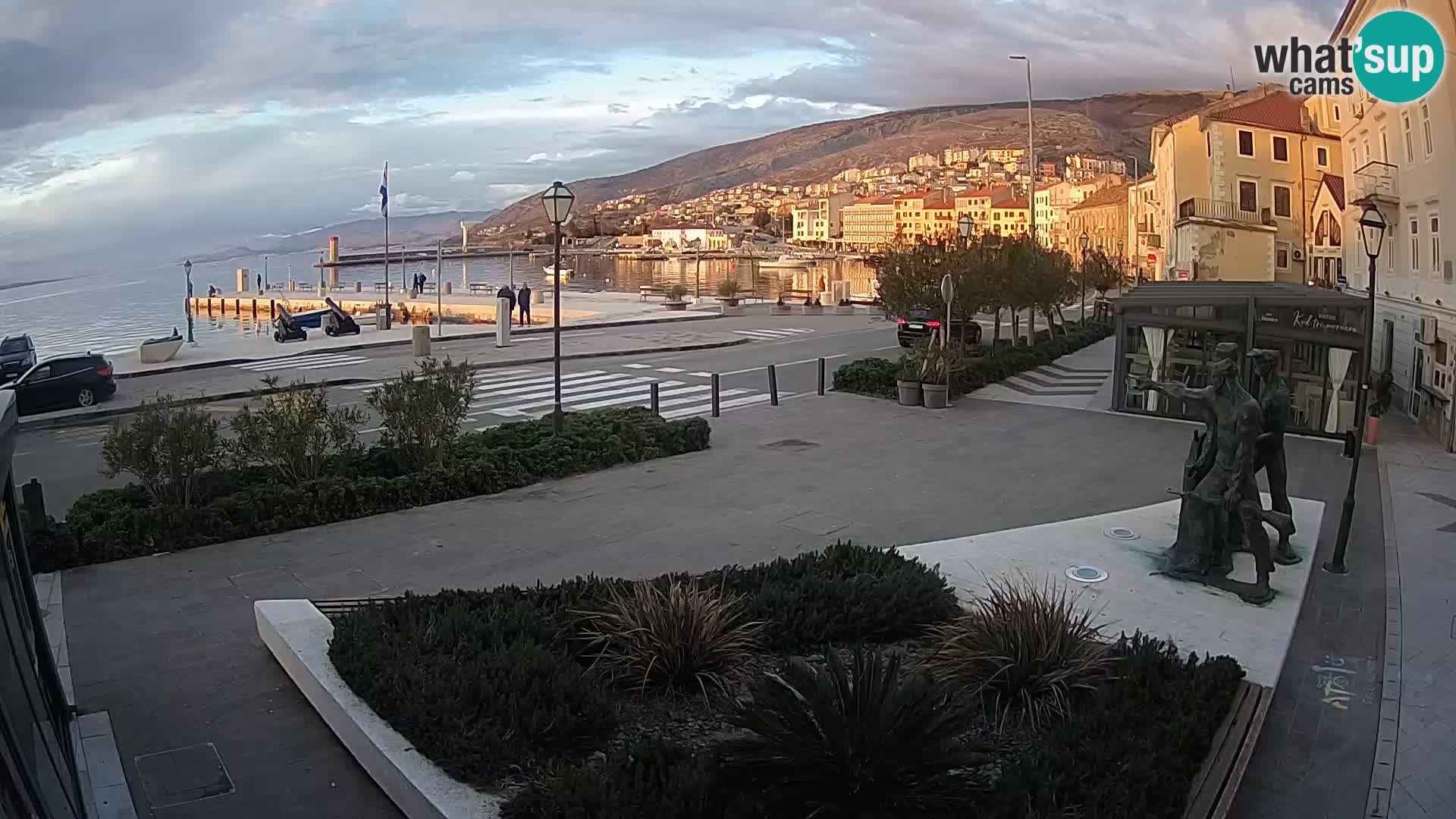 Live webcam Senj riva – seafront – Croatia
