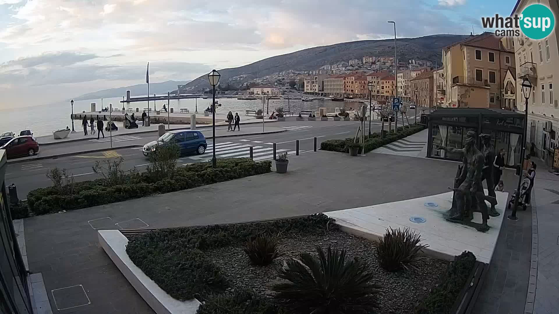Live webcam Senj riva – seafront – Croatia