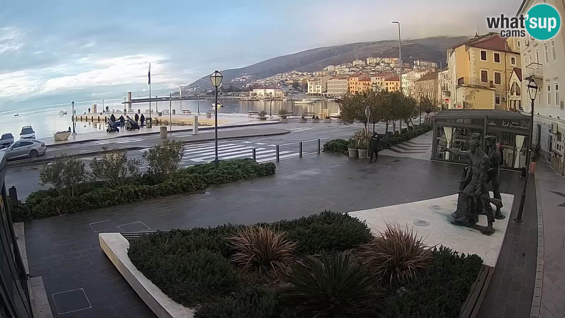 Live webcam Senj riva – fronte mare