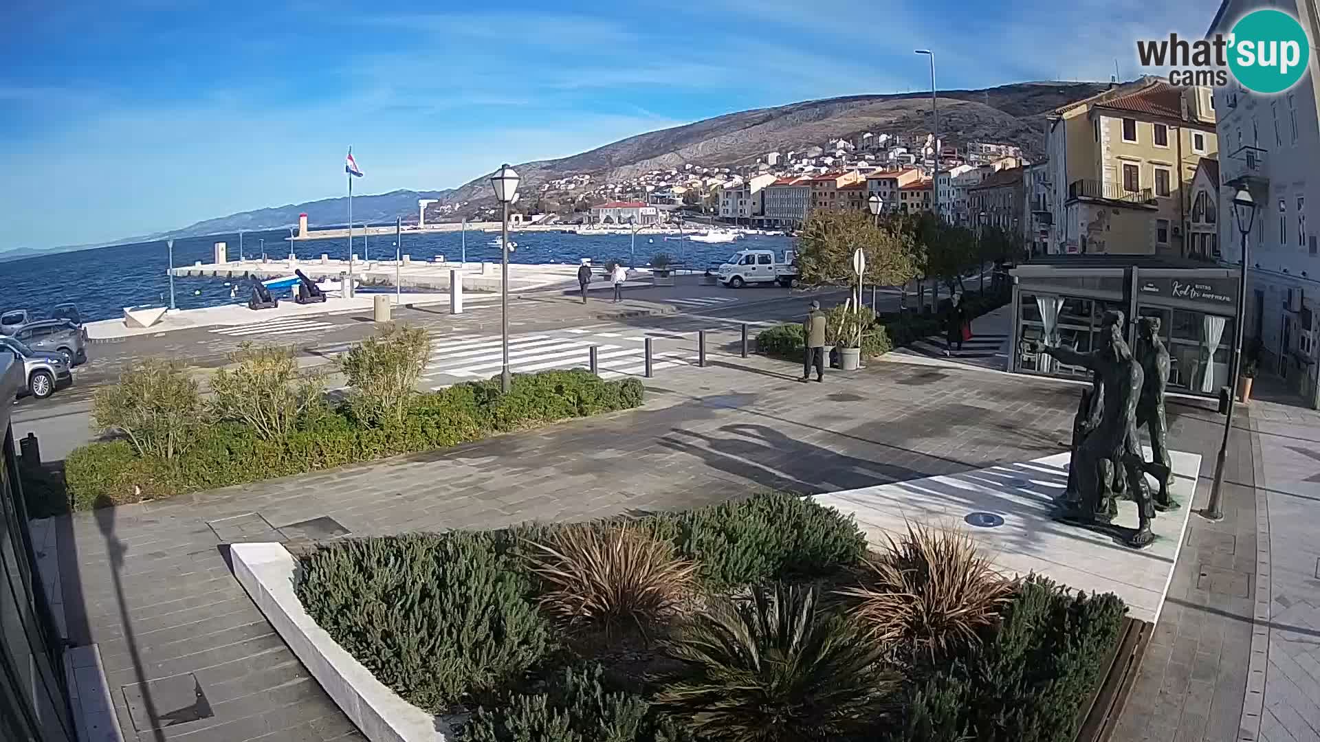Live-Webcam Senj Riva – direkt am Meer – Kroatien