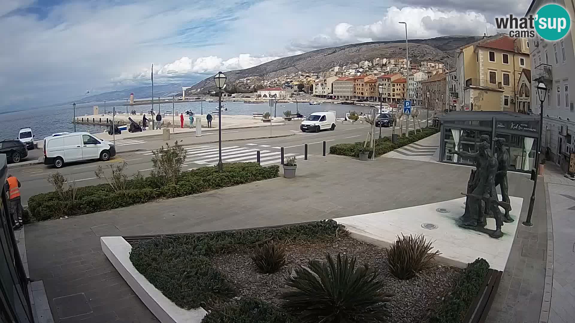 Live-Webcam Senj Riva – direkt am Meer – Kroatien