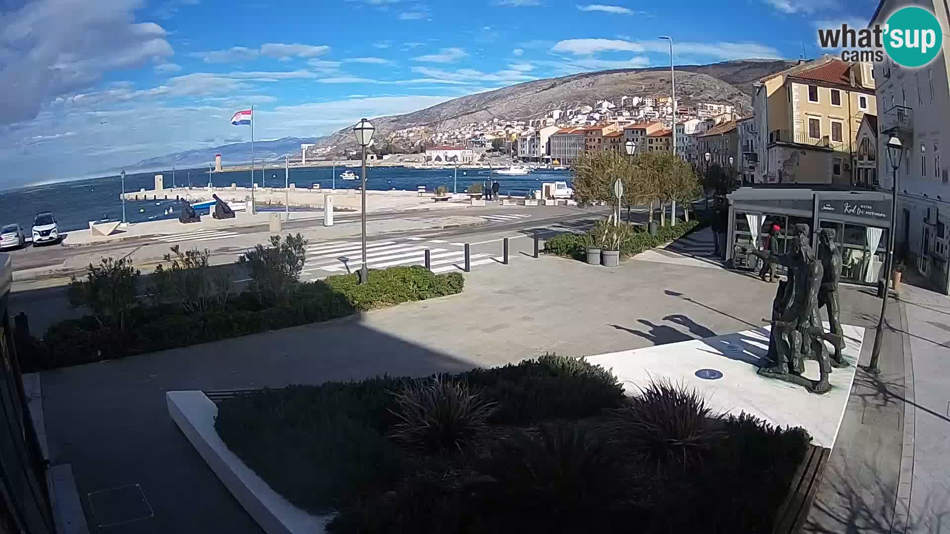 Live webcam Senj riva – seafront – Croatia