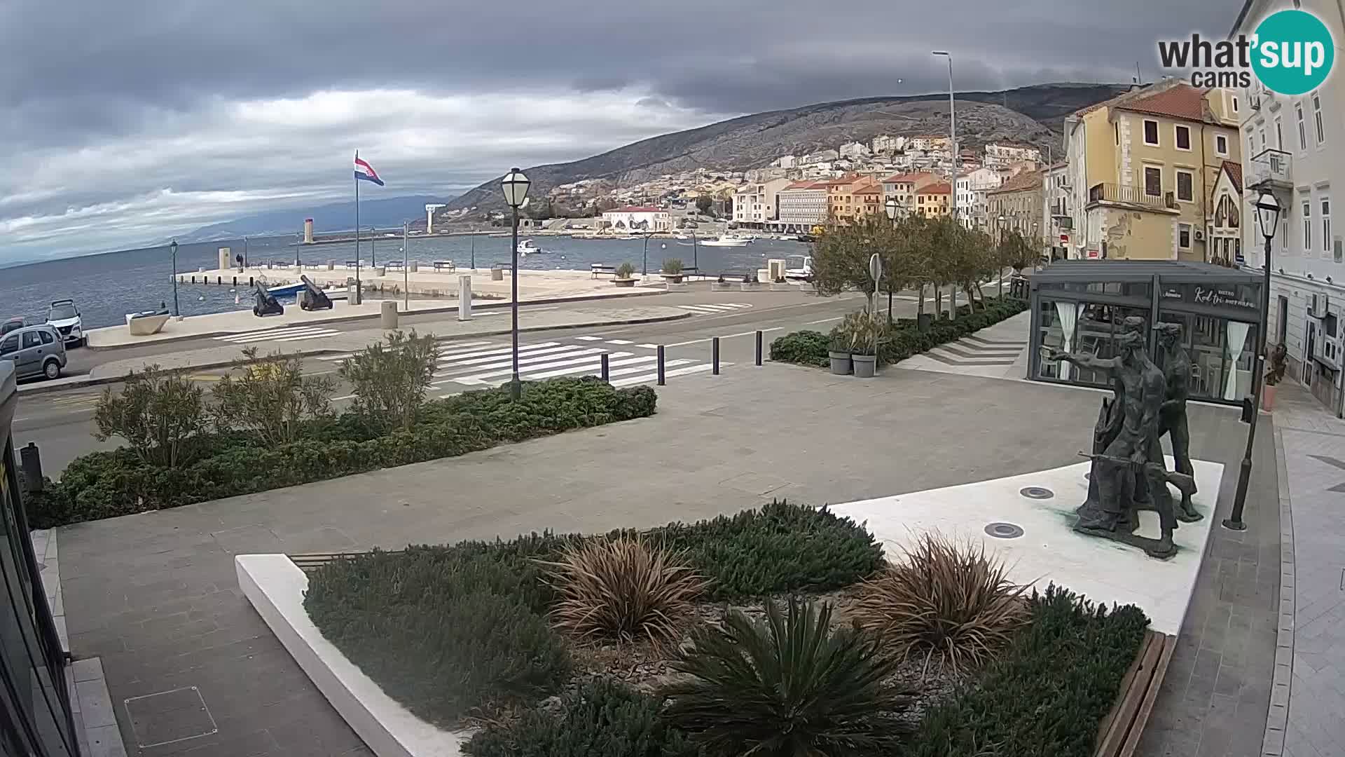 Live webcam Senj riva – seafront – Croatia
