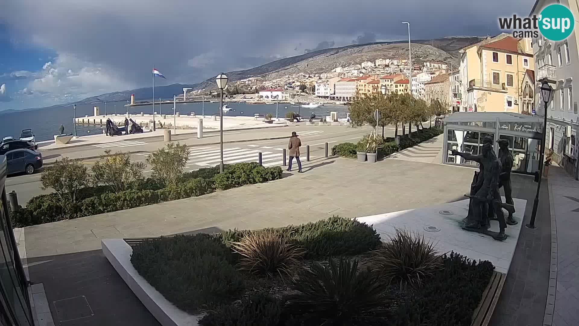 Live webcam Senj riva – fronte mare