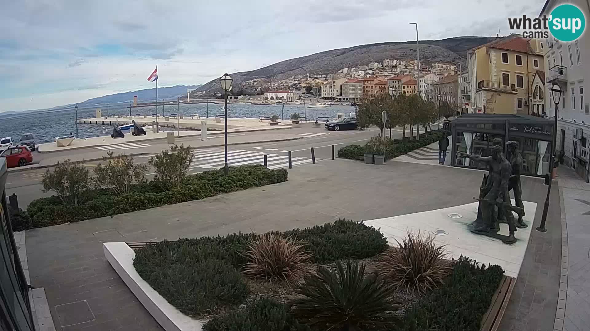 Live-Webcam Senj Riva – direkt am Meer – Kroatien