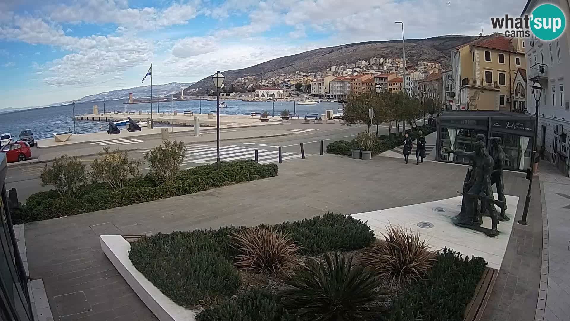 Live webcam Senj riva – fronte mare