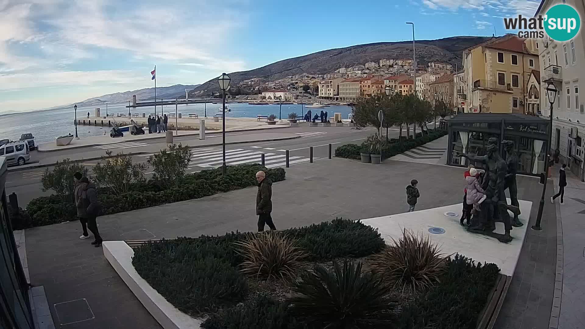 Live webcam Senj riva – fronte mare
