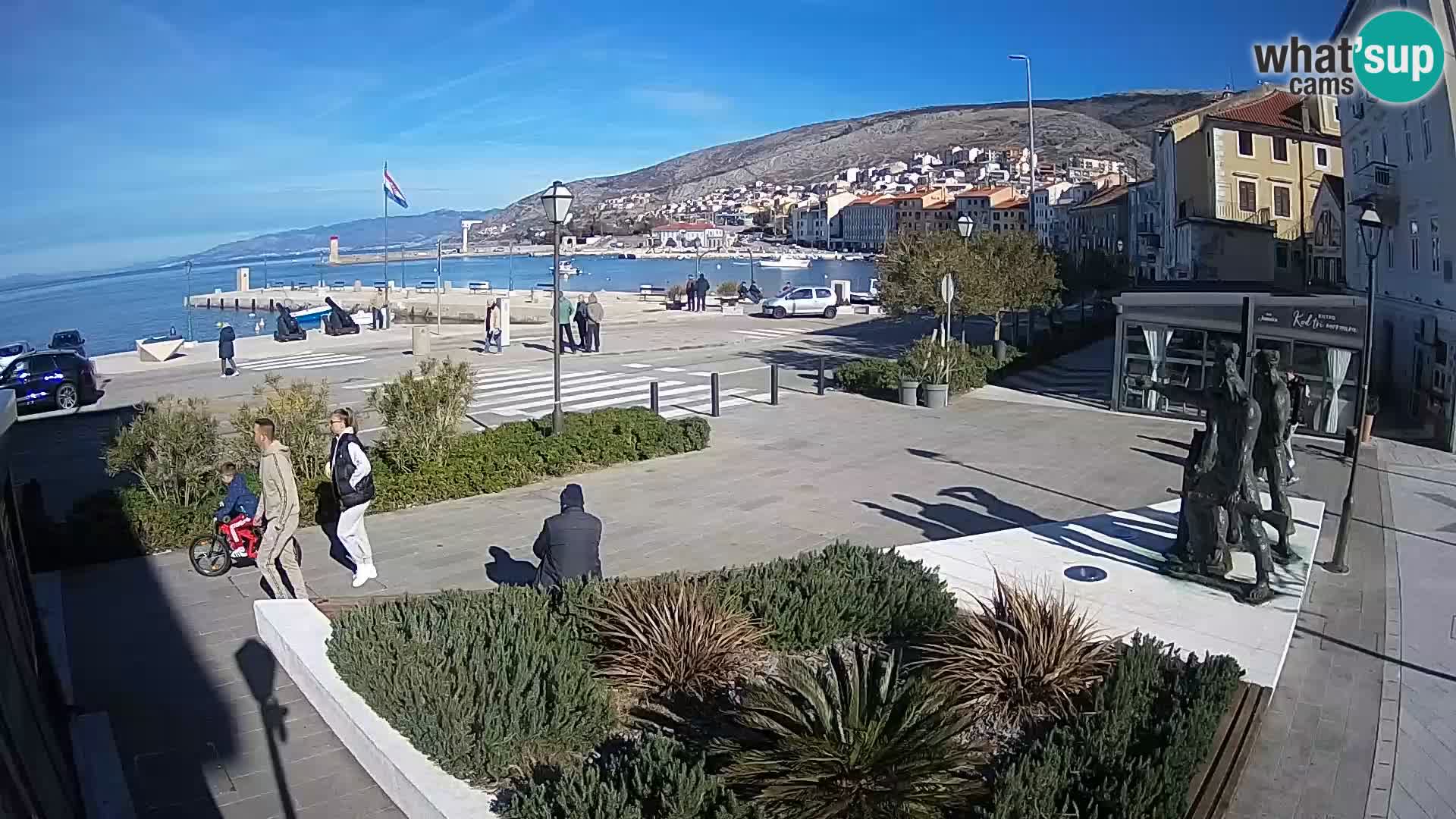 Live-Webcam Senj Riva – direkt am Meer – Kroatien