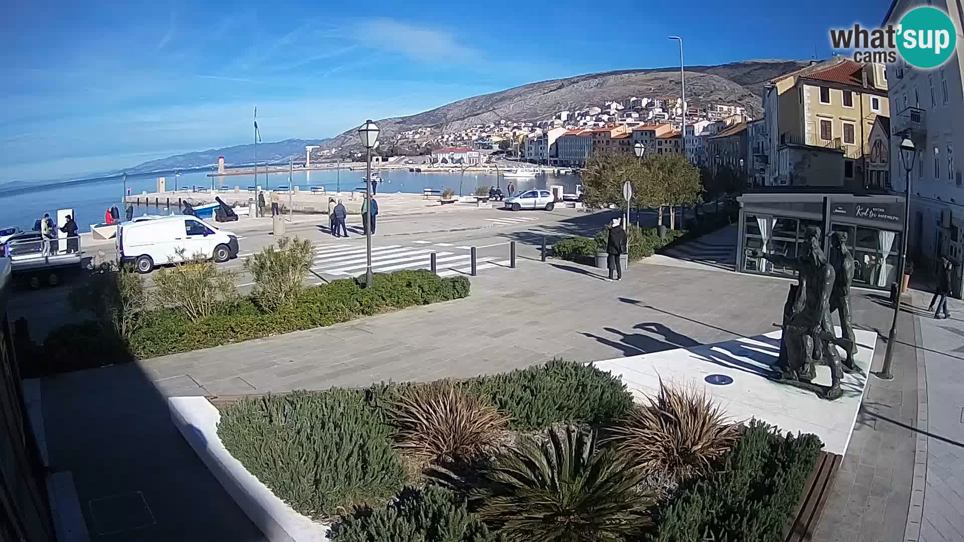 Live-Webcam Senj Riva – direkt am Meer – Kroatien