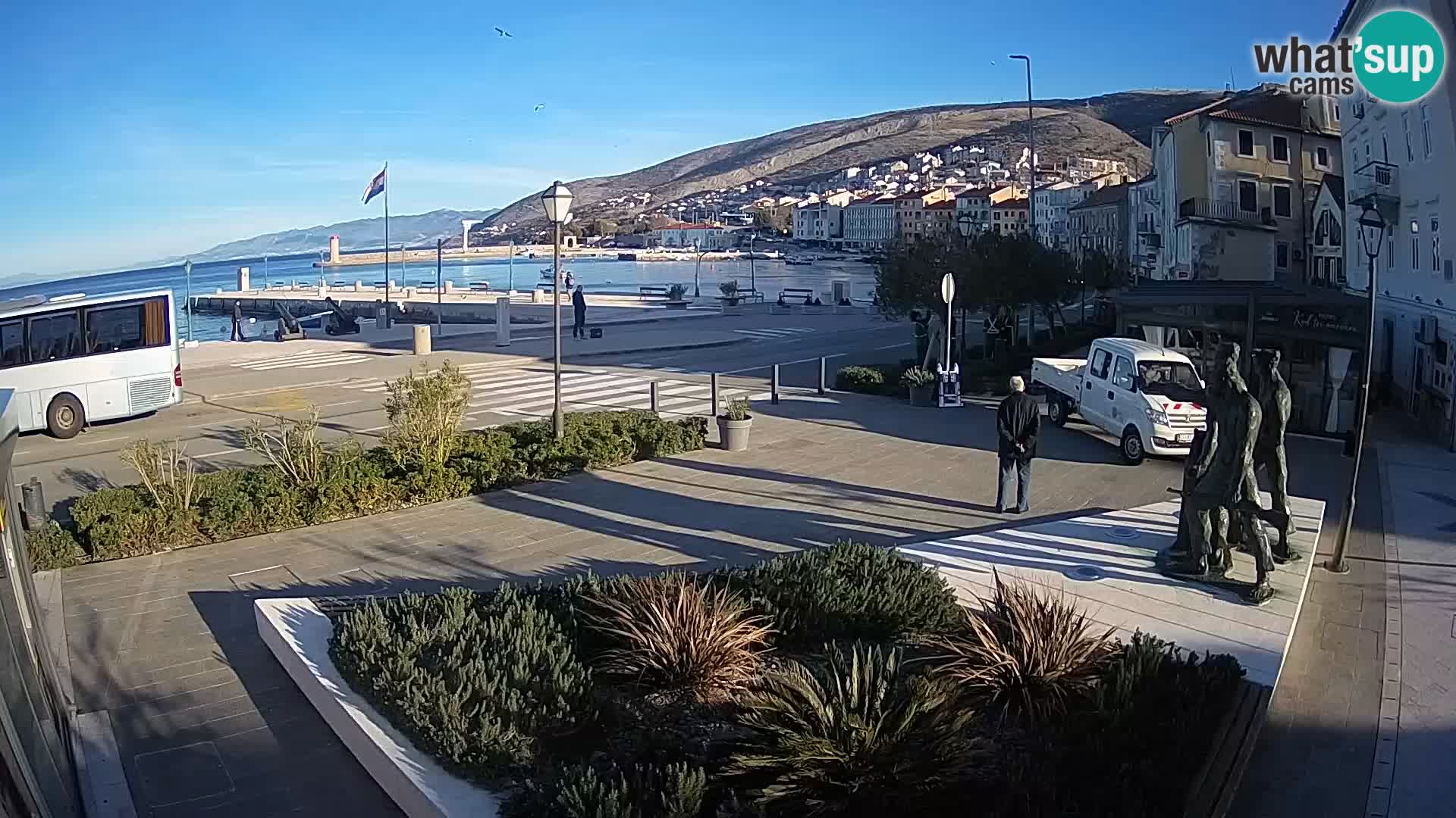 Live-Webcam Senj Riva – direkt am Meer – Kroatien
