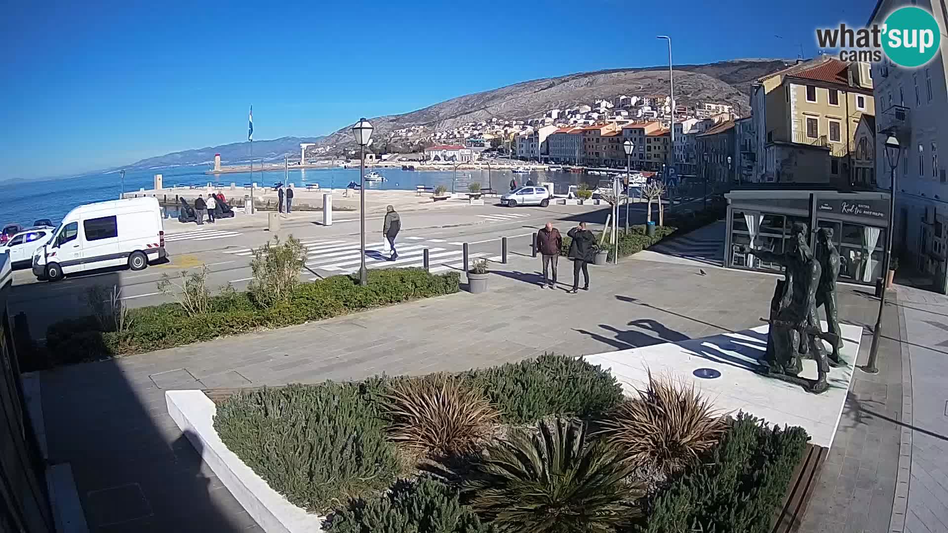 Live-Webcam Senj Riva – direkt am Meer – Kroatien