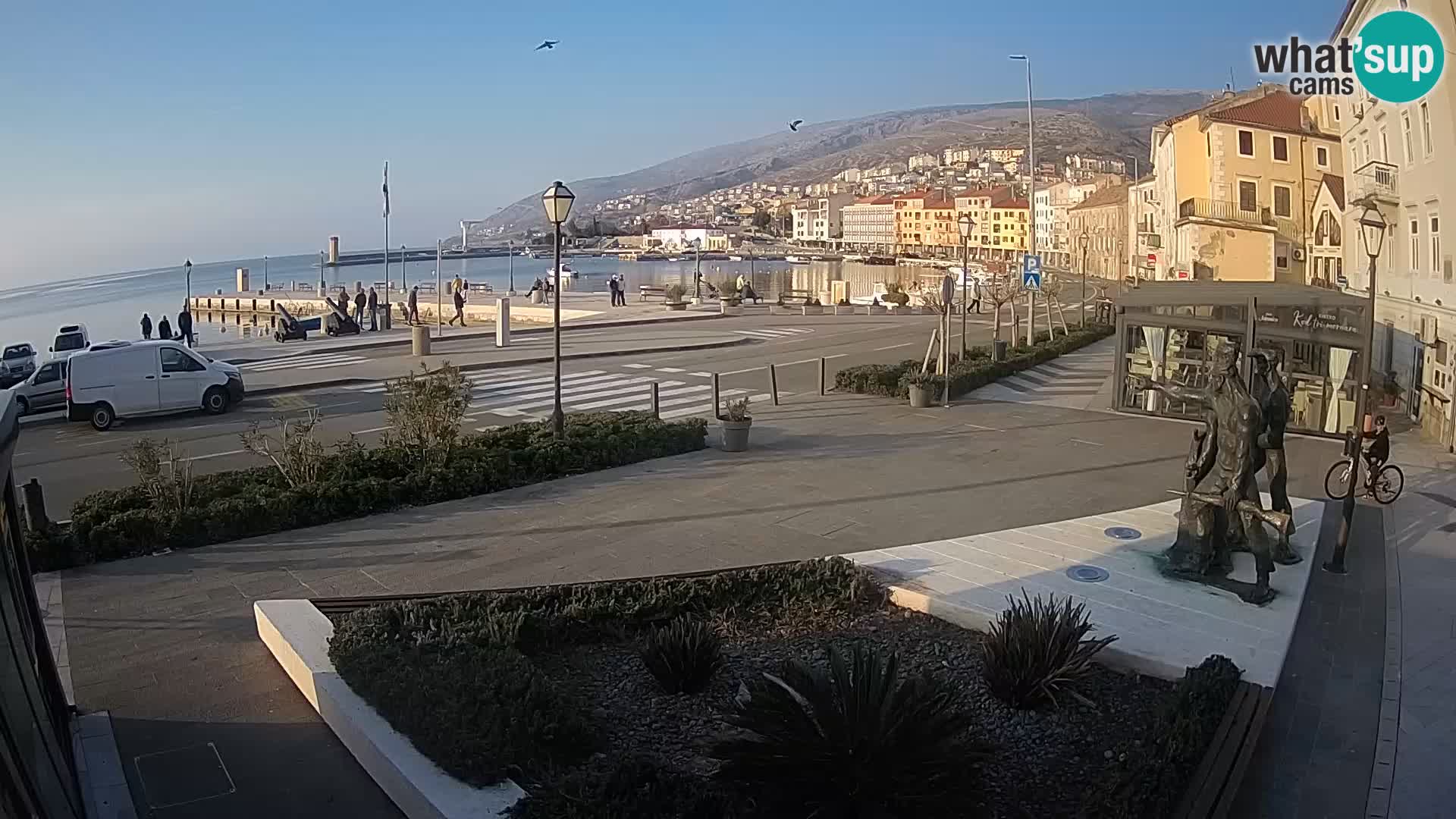 Live webcam Senj riva – fronte mare