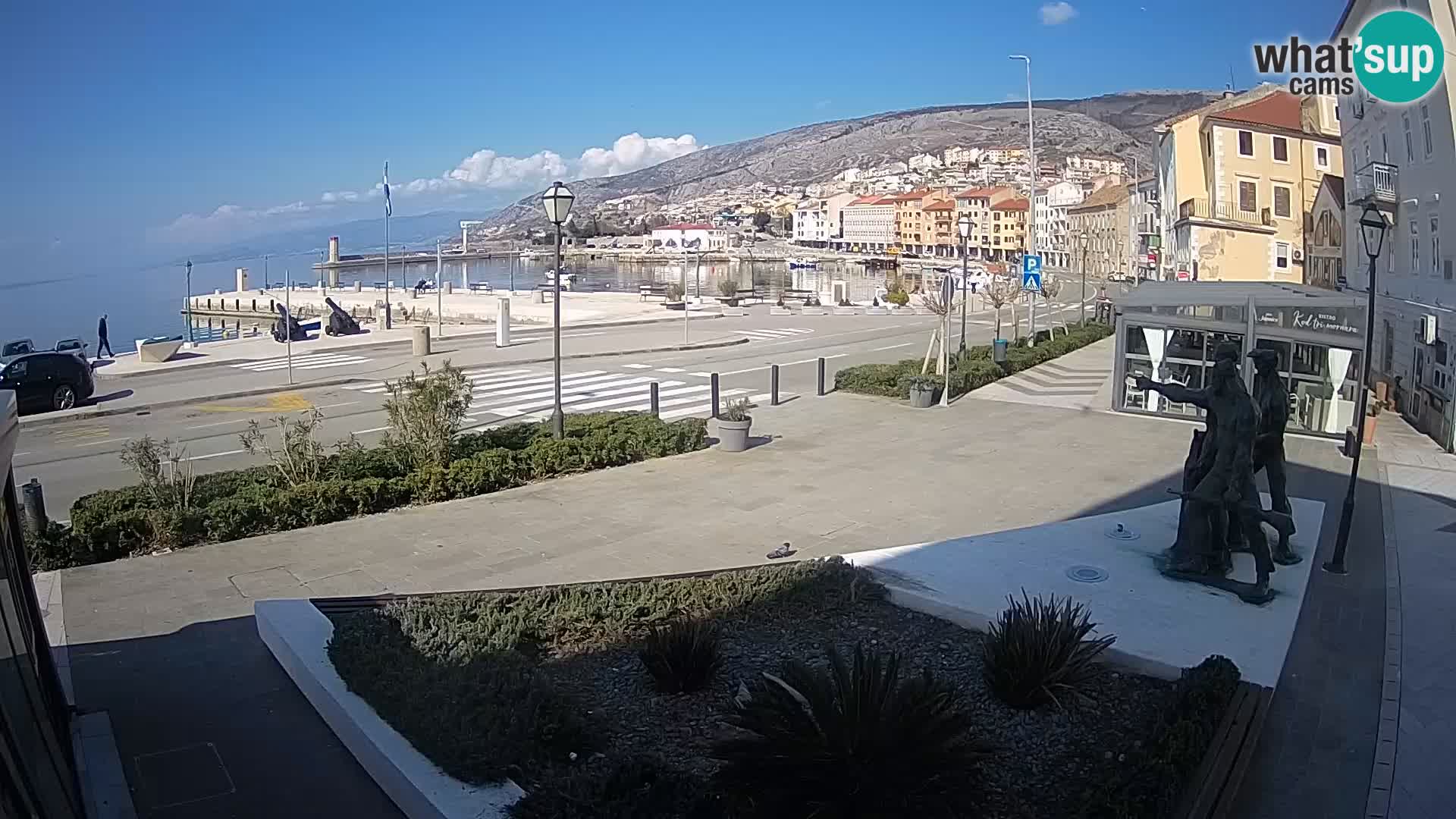 Live-Webcam Senj Riva – direkt am Meer – Kroatien