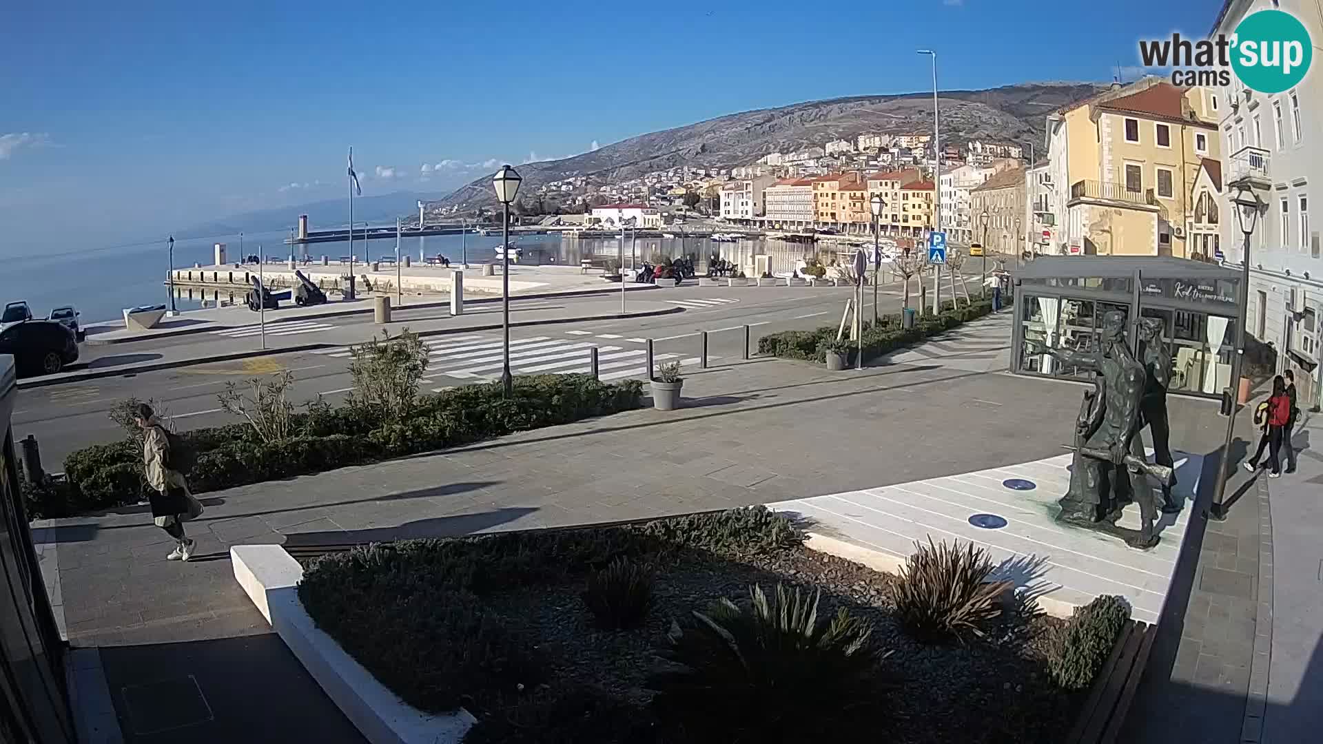 Live-Webcam Senj Riva – direkt am Meer – Kroatien