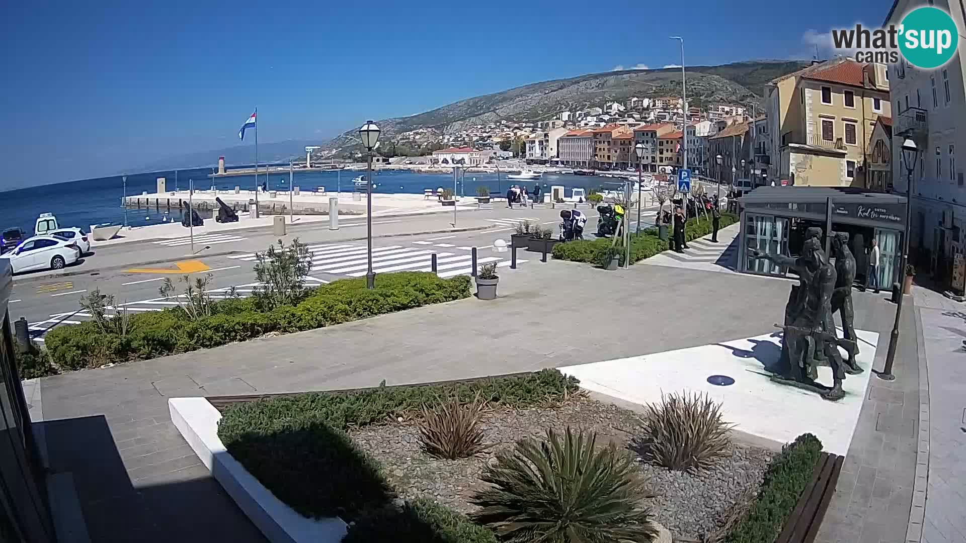 Live-Webcam Senj Riva – direkt am Meer – Kroatien