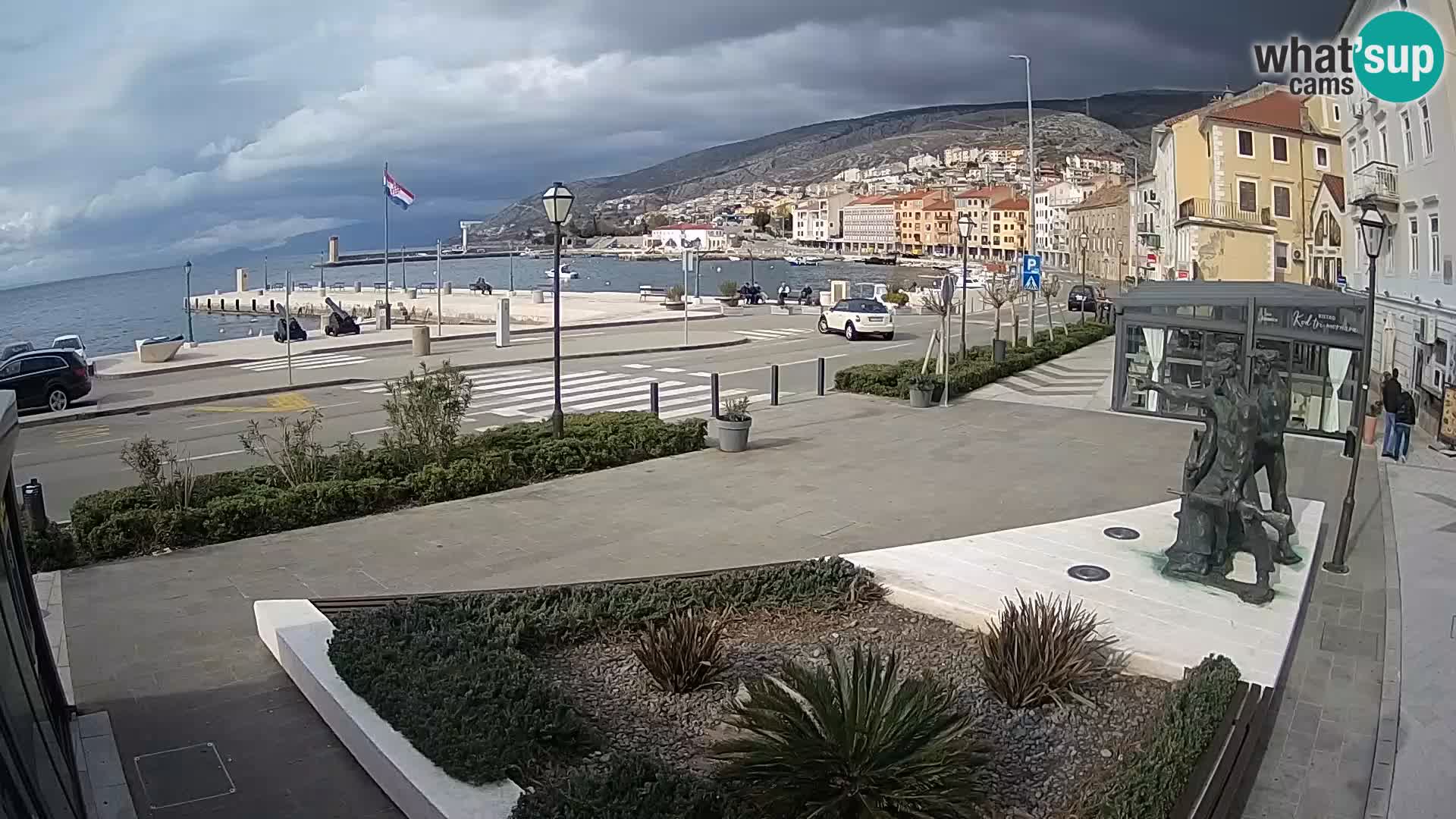 Live-Webcam Senj Riva – direkt am Meer – Kroatien