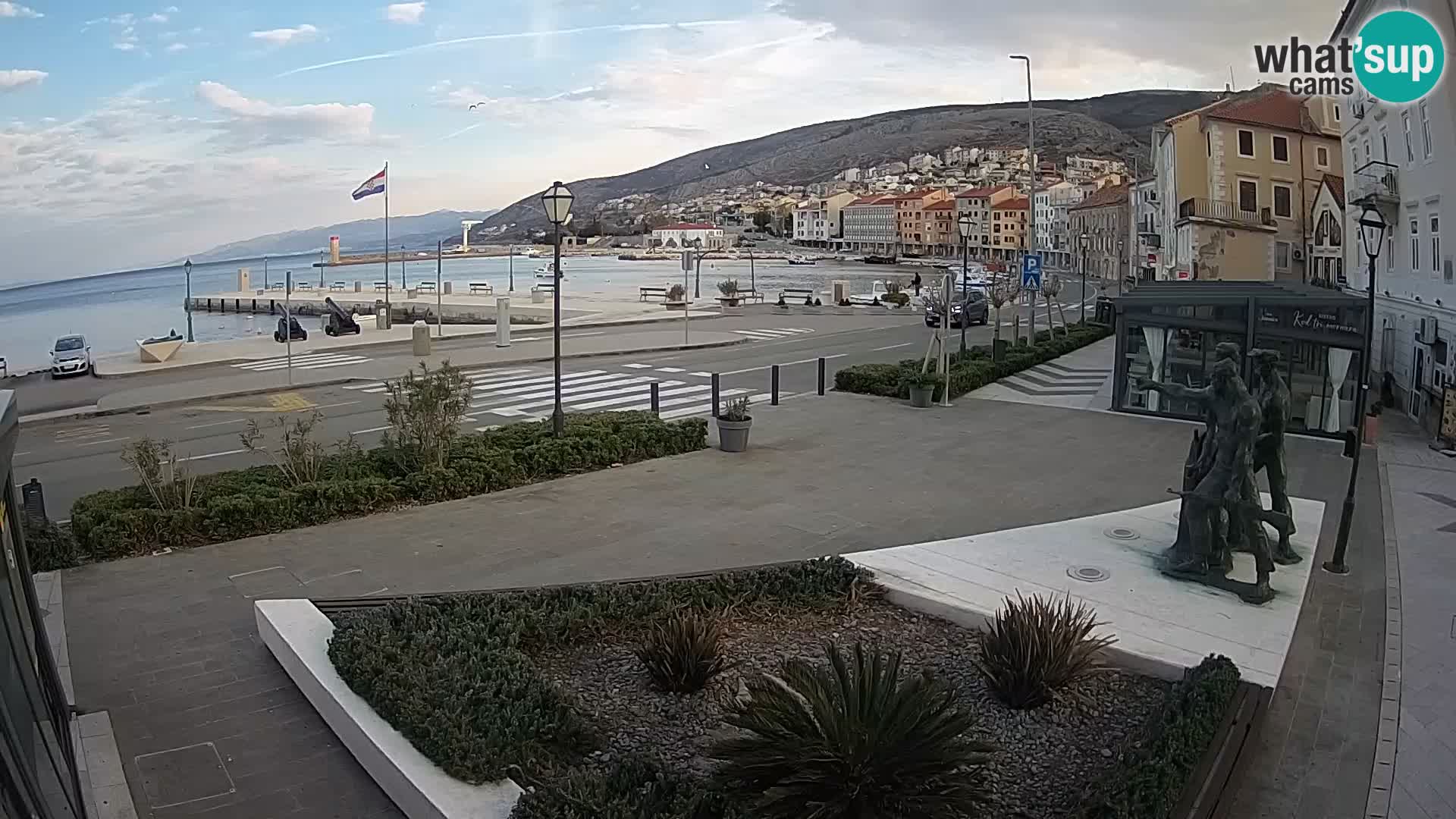 Live webcam Senj riva – seafront – Croatia