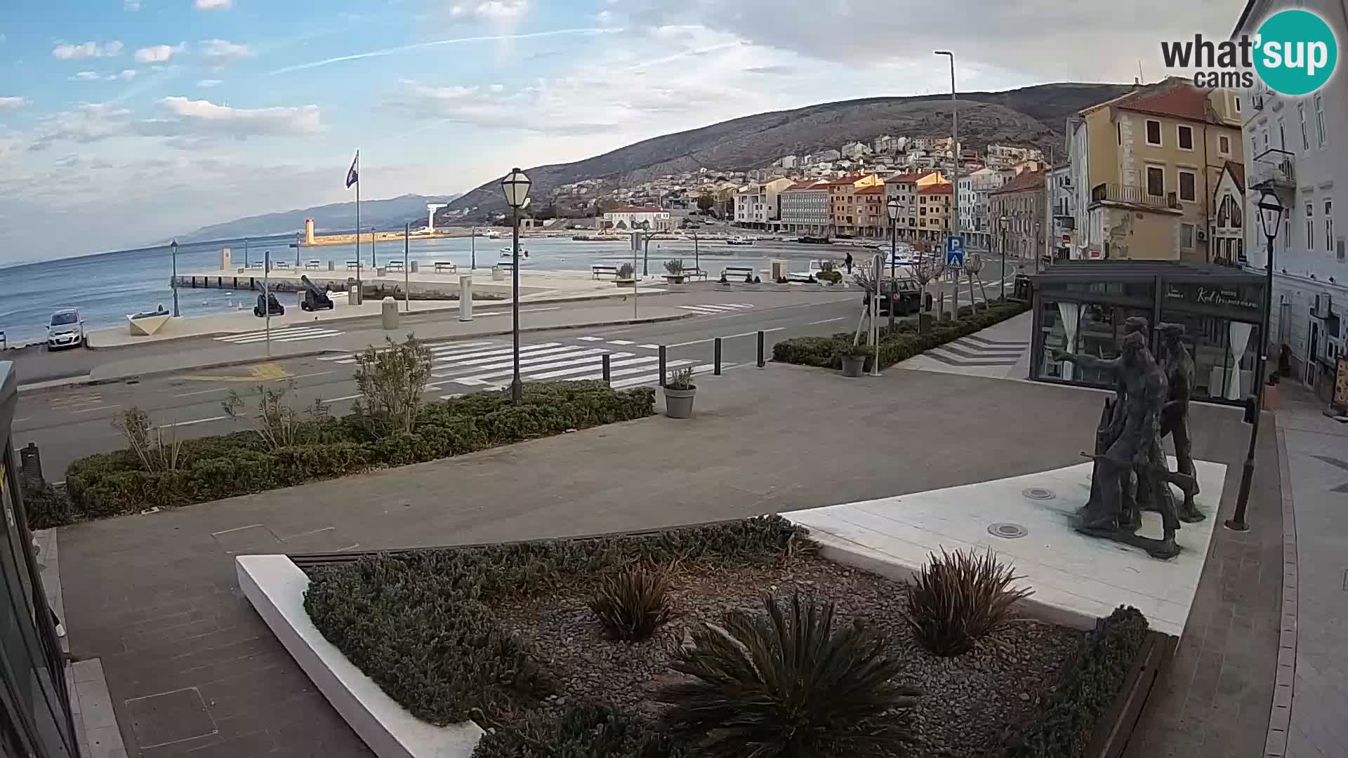 Live webcam Senj riva – seafront – Croatia